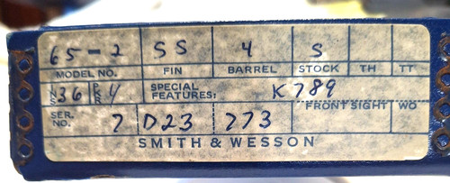 Smith wesson mod 2 - wesson, 65-2